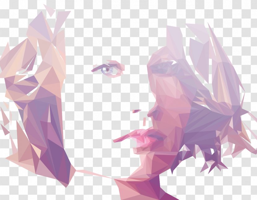 Low Poly Graphic Designer - Watercolor Transparent PNG