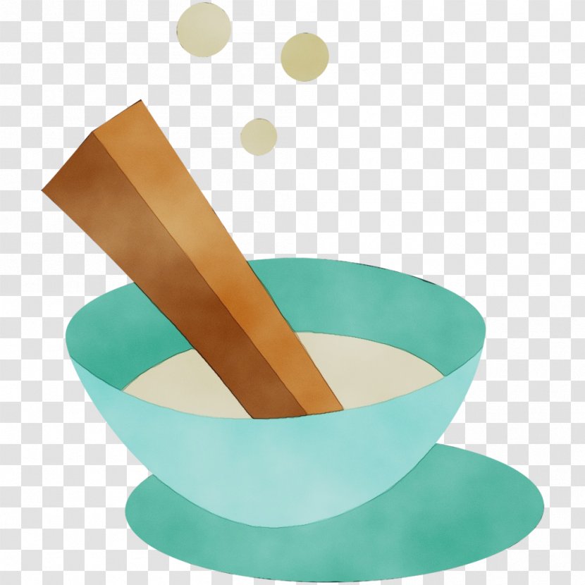 Turquoise Bowl Aqua Mortar And Pestle Clip Art - Serveware Tableware Transparent PNG