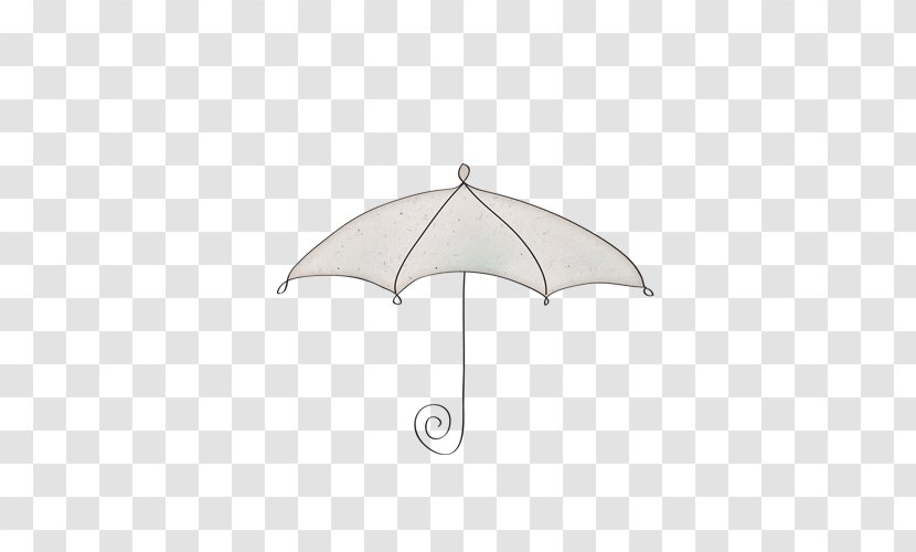 White Umbrella Black Pattern - And Transparent PNG