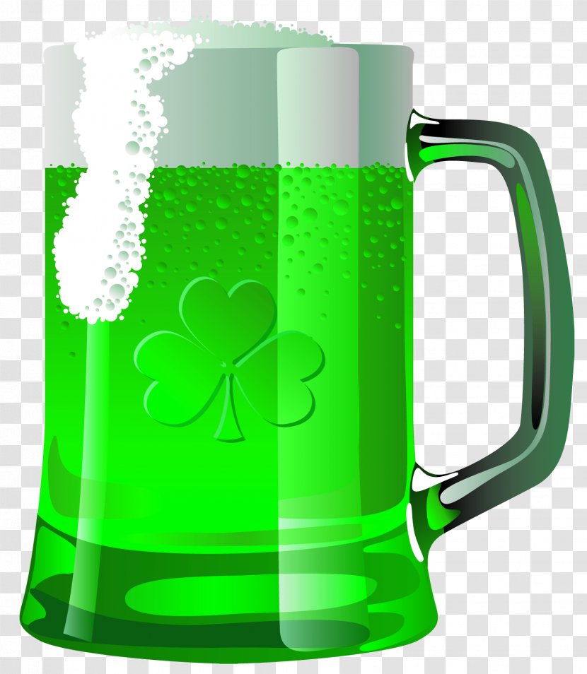 Beer Glasses Saint Patrick's Day Clip Art - Green - Cliparts Transparent PNG