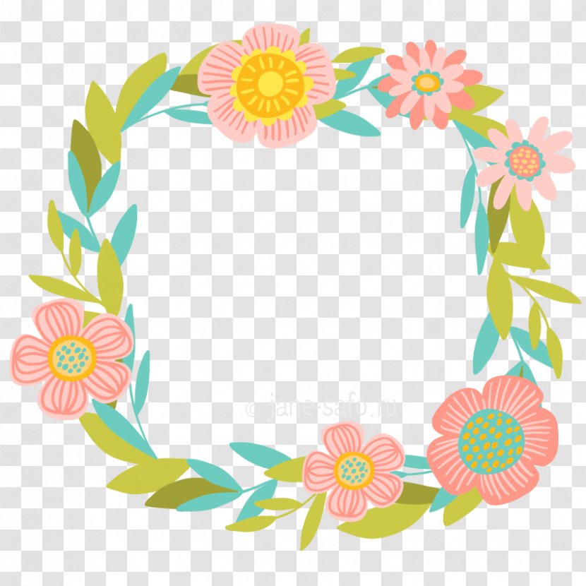 Wreath Flower Garden Roses Clip Art - Spring Frame Transparent PNG