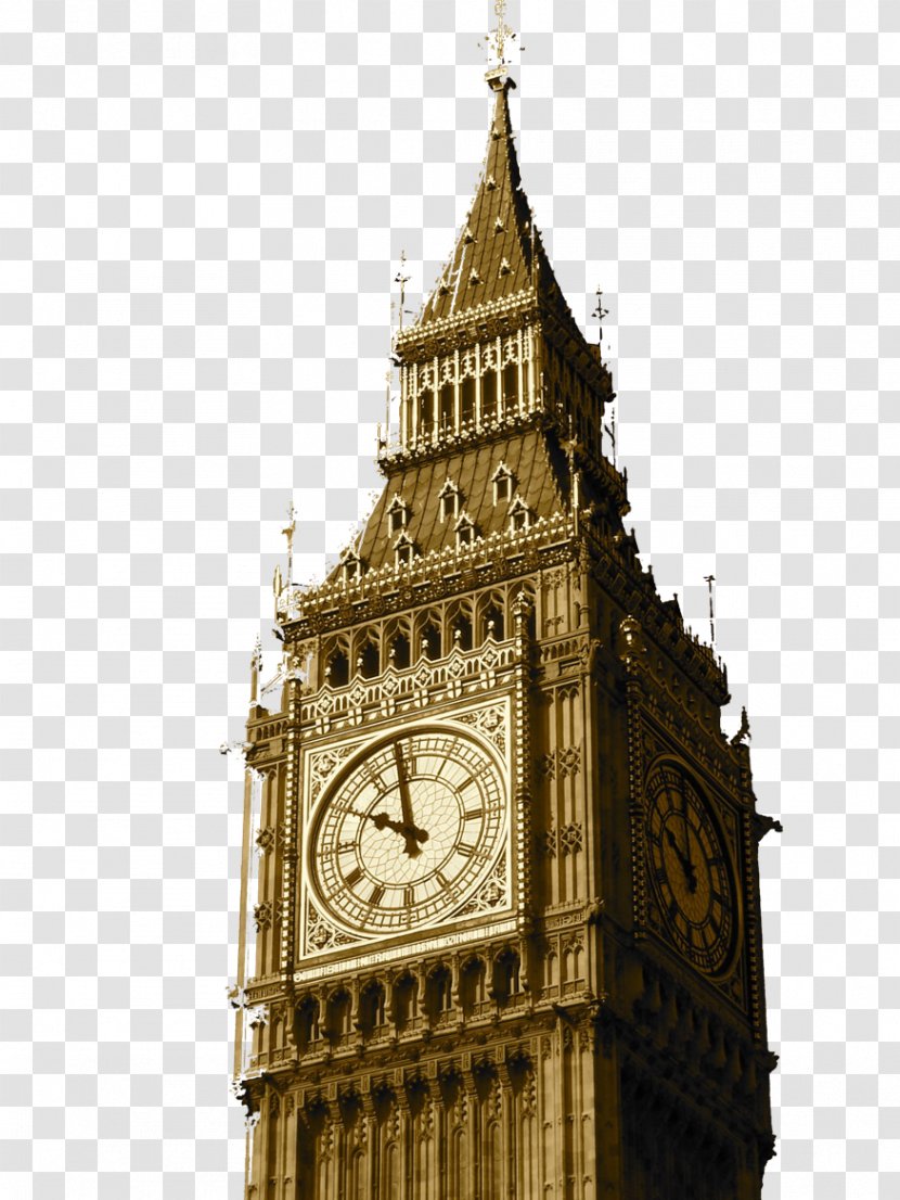 Big Ben Palace Of Westminster Bridge Clock Tower - Gothic Architecture Transparent PNG