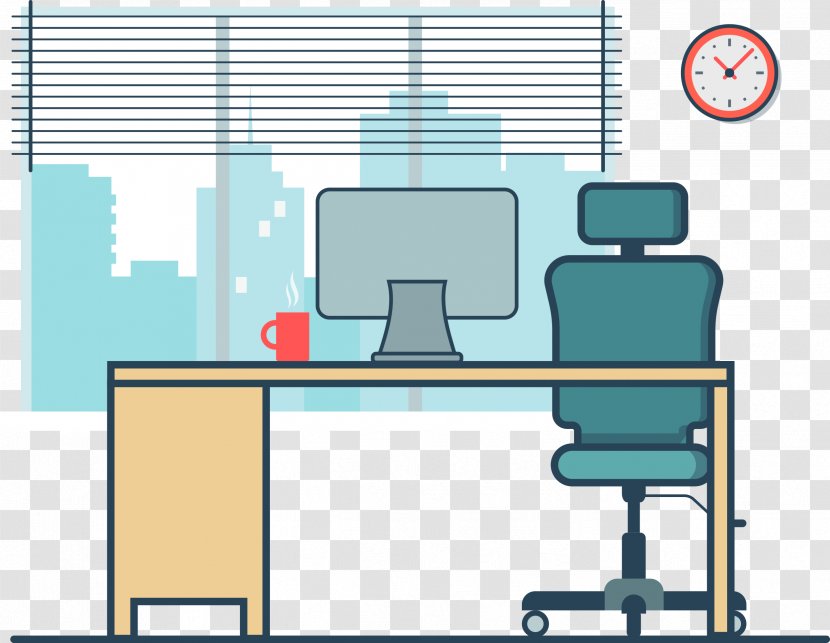 Vector Graphics Cartoon Drawing Image - Office Transparent PNG