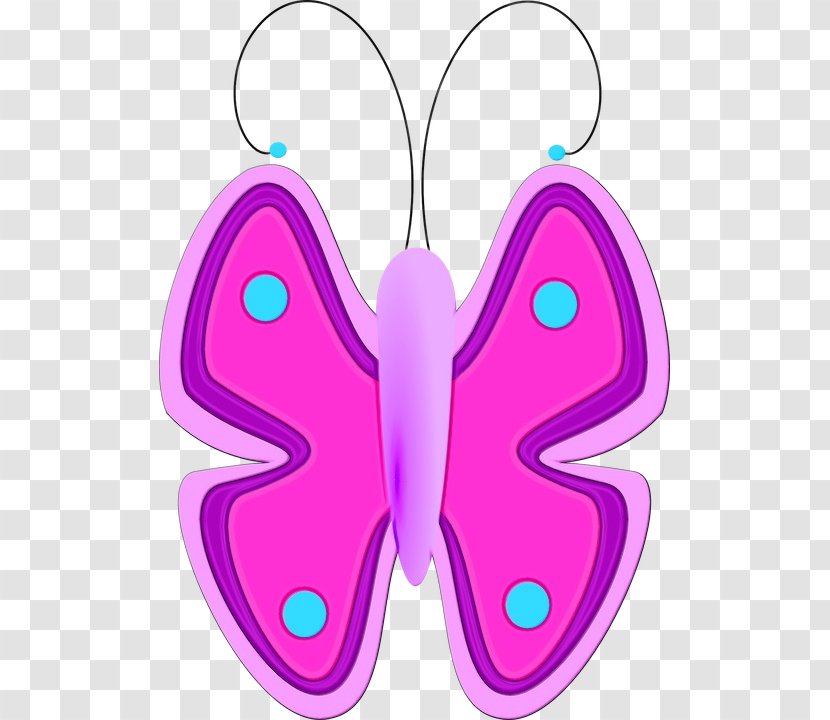 Glasswing Butterfly Website Cartoon Presentation - Symmetry Magenta Transparent PNG