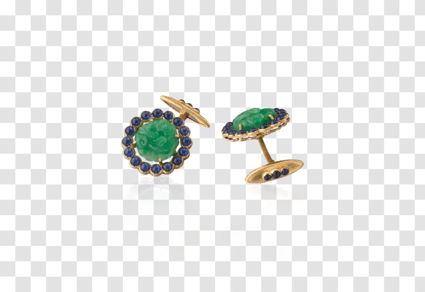 Earring Cufflink Jewellery Emerald Button - Gemstone Transparent PNG