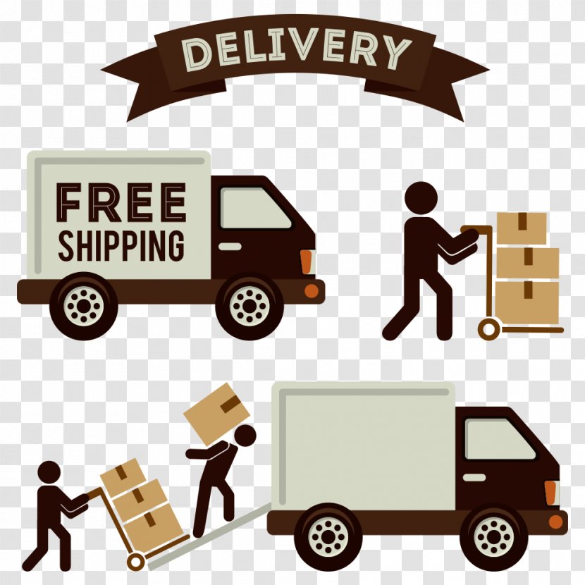 Mover Delivery Logistics Sales - Transport - Vector Pull Box Truck Transparent PNG