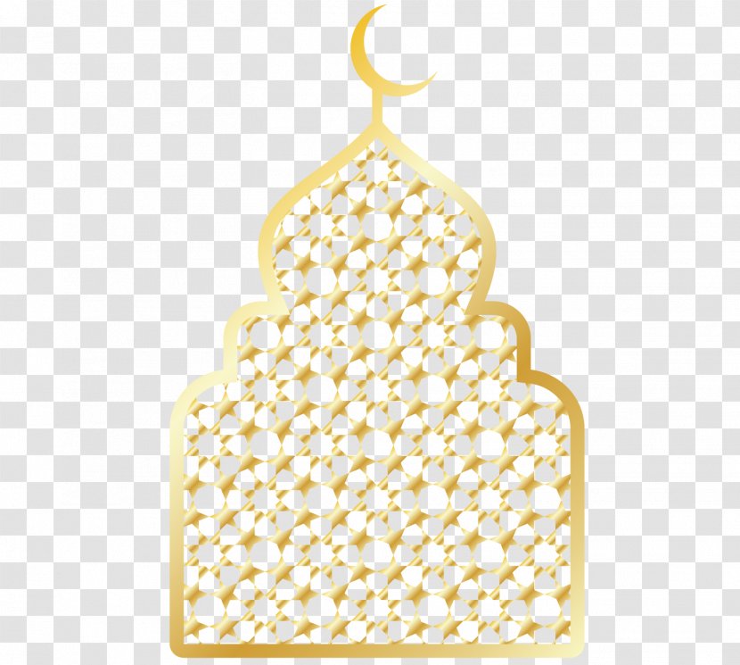 Mosque Arabic Eid Al-Fitr - White - Golden Chancery Of Transparent PNG
