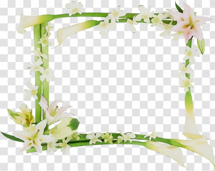 Watercolor Flowers Frame - Floral Design - Interior Lily Of The Valley Transparent PNG