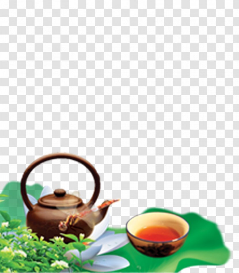 Vietnamese Lotus Tea Nelumbo Nucifera Teaware - On Transparent PNG