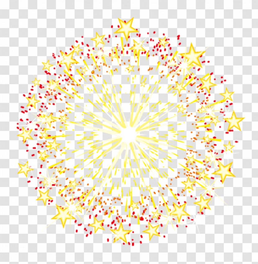 Yellow Fireworks Combustion - Text - Colorful Transparent PNG