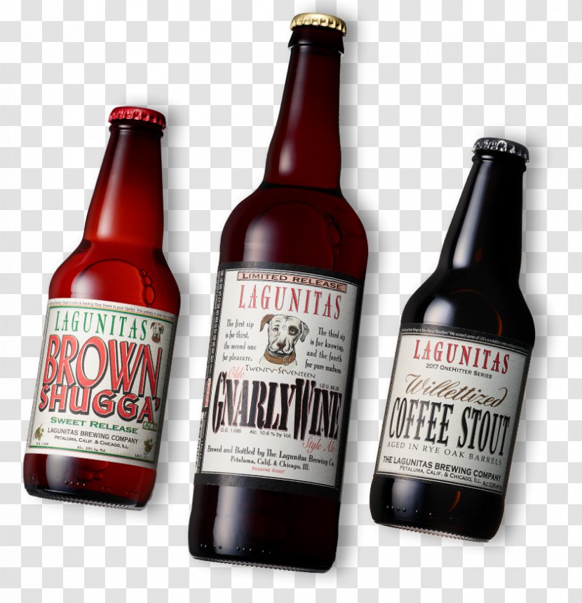 Ale Beer Bottle Lagunitas Brewing Company Brown Shugga' Transparent PNG