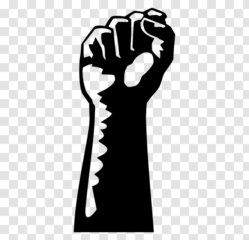 Raised Fist Clip Art - Silhouette - Revolution Hand Transparent PNG