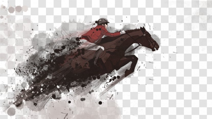Horse Equestrian Poster Cartoon - Sidesaddle - Horsemanship Transparent PNG