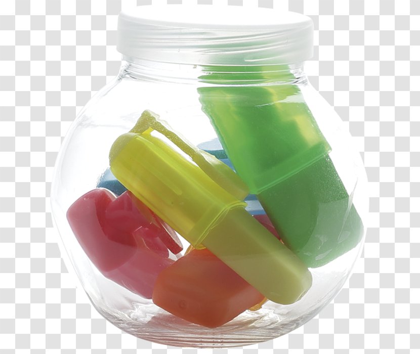 Highlighter Plastic Promotional Merchandise Jar - Gift - Jars Transparent PNG