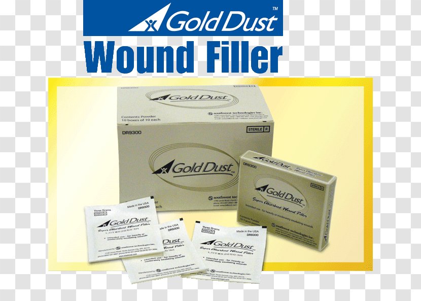 Wound Dressing Exudate Dust Gel - Debridement - Gold Transparent PNG