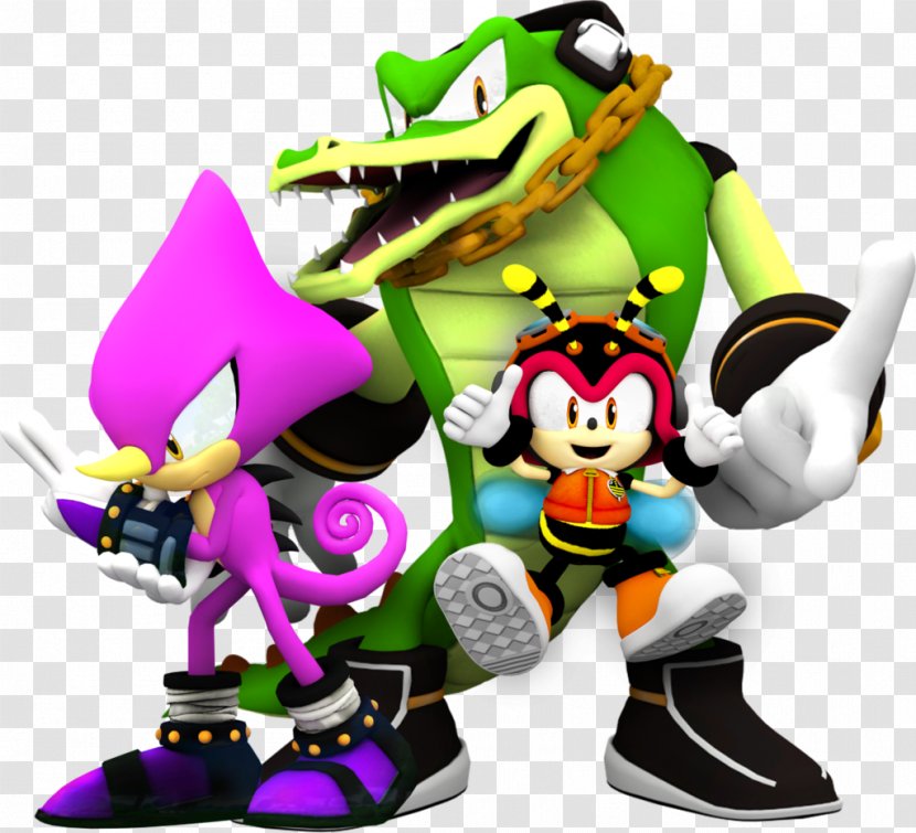 Vector The Crocodile Espio Chameleon Tails Charmy Bee - Sonic Hedgehog - Meet Transparent PNG