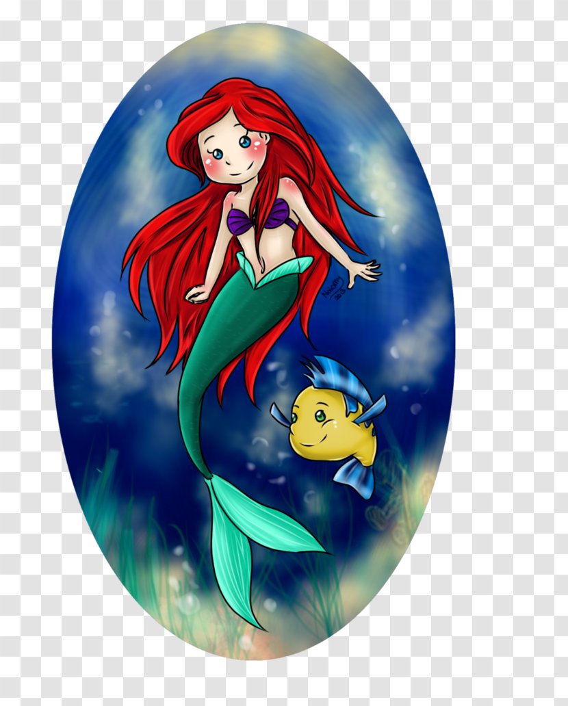 Mermaid Cartoon Electric Blue Transparent PNG