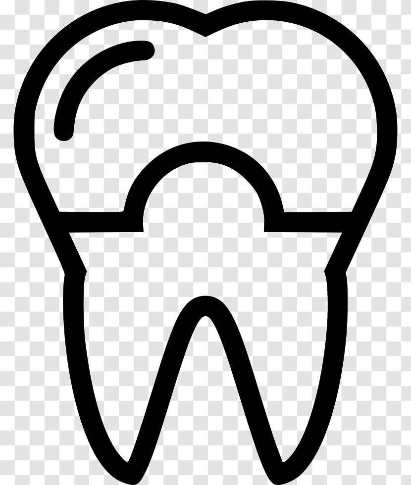 Human Tooth Dentistry - Monochrome Photography - Icon Transparent PNG