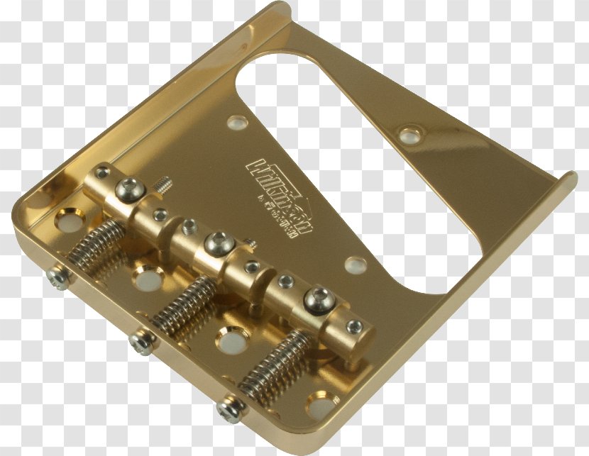 Bridge Tune-o-matic Gotoh Gut Vibrato Systems For Guitar Fender Telecaster - Nickel Transparent PNG