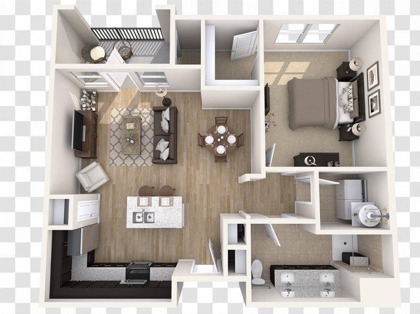Active Adult Housing Retirement Community Furniture Interior Design Services - Single Bedroom Transparent PNG