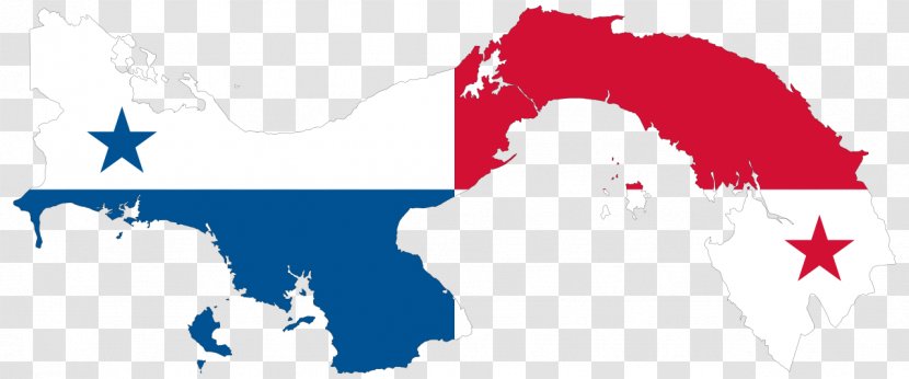 Flag Of Panama Vector Map - Area Transparent PNG