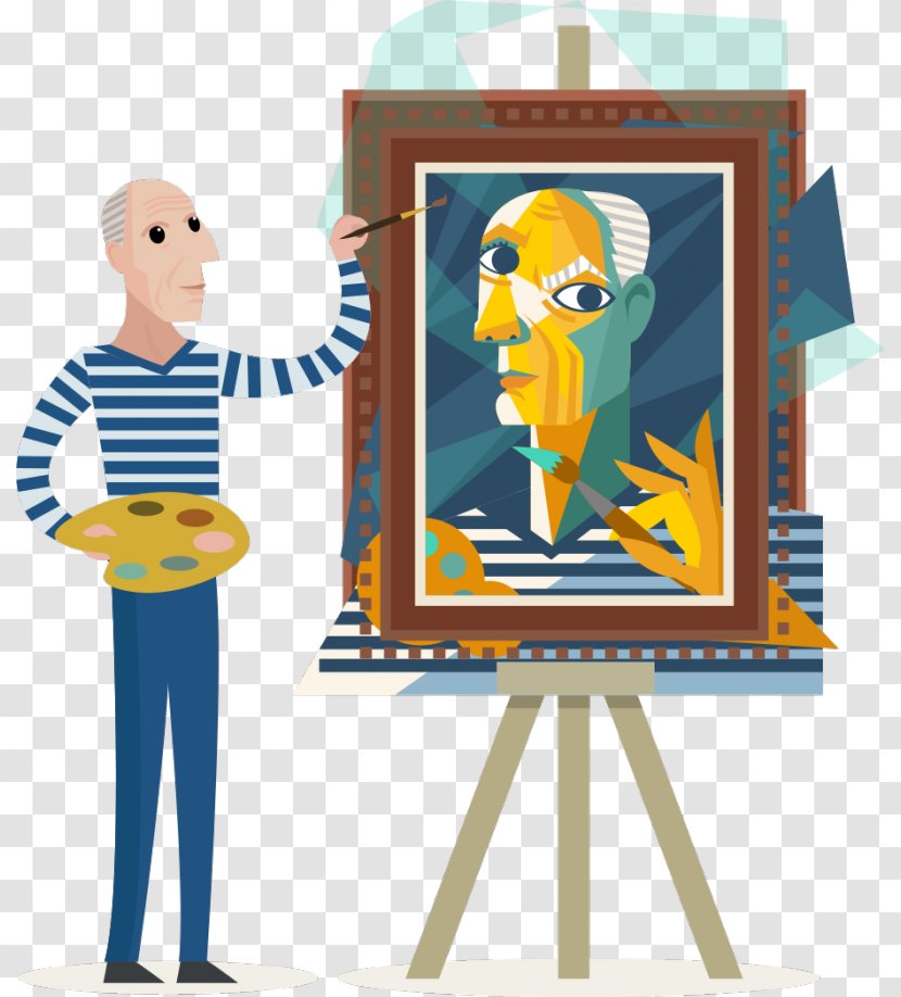 Mona Lisa Oil Painting Cubism Art - Cartoon Transparent PNG