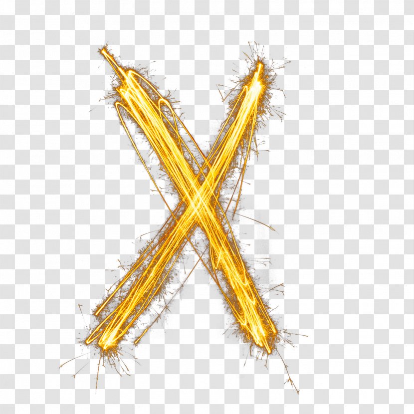 Fire Letter X - Kha Transparent PNG