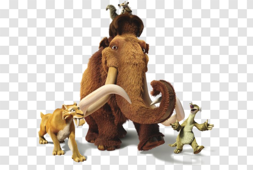 Sid Manfred Scrat Sloth Ice Age - Elephants And Mammoths - Animation Transparent PNG