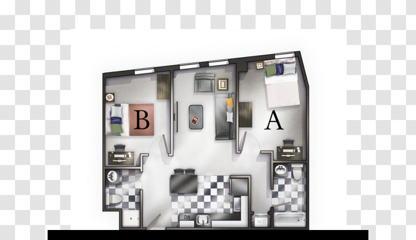 University Lofts Vestal Apartment Suite Bathroom - New York Transparent PNG