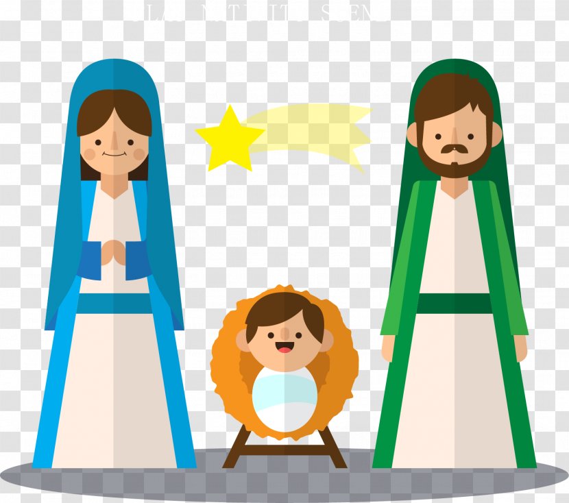 Cartoon Illustration - Artworks - Vector Painted A Family Of Three Transparent PNG