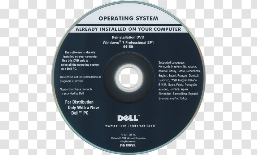 Dell Windows XP 7 Operating Systems - Microsoft Professional Wsp1 - Effort Transparent PNG