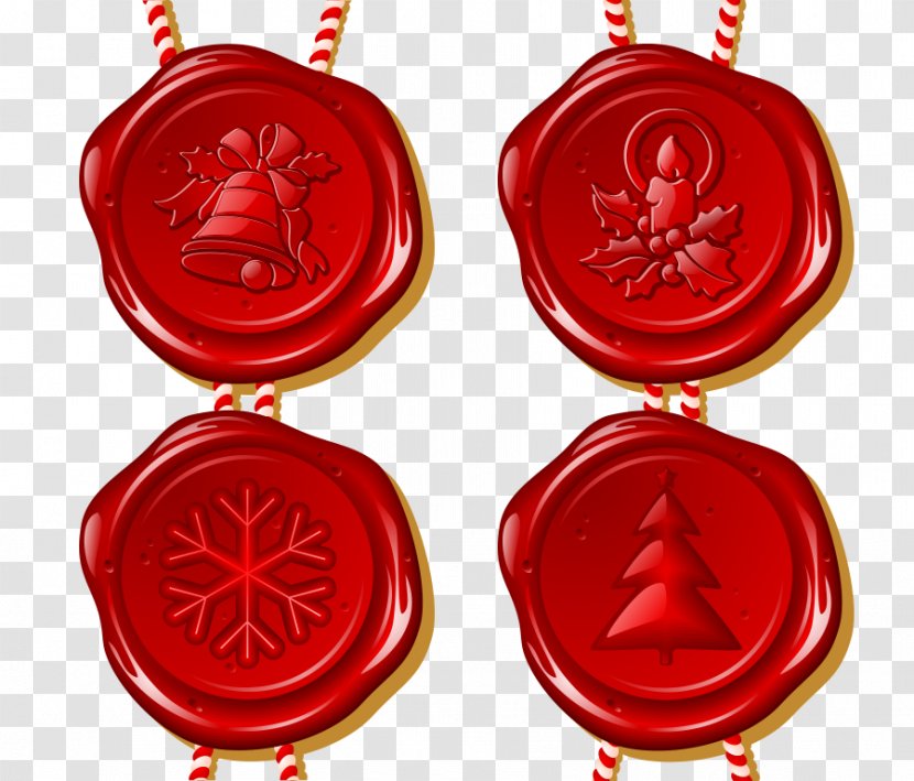 Christmas Sealing Wax Paper - Candle - Vector Candy Transparent PNG