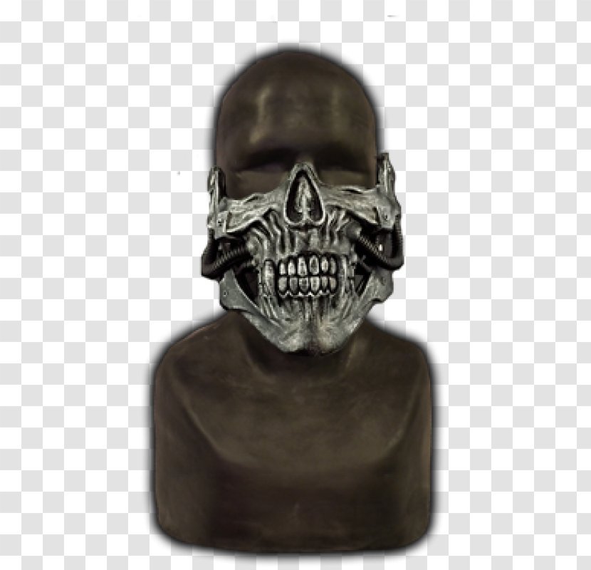 Skull Mask Calavera Halloween Jaw - Steel - Hand-painted Transparent PNG