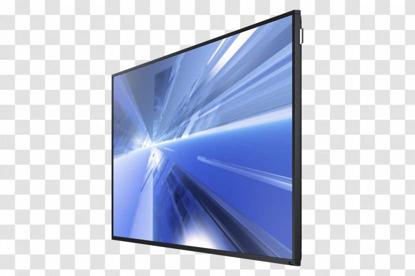 Samsung DM-E Computer Monitors LED-backlit LCD Digital Signs - Electric Blue Transparent PNG
