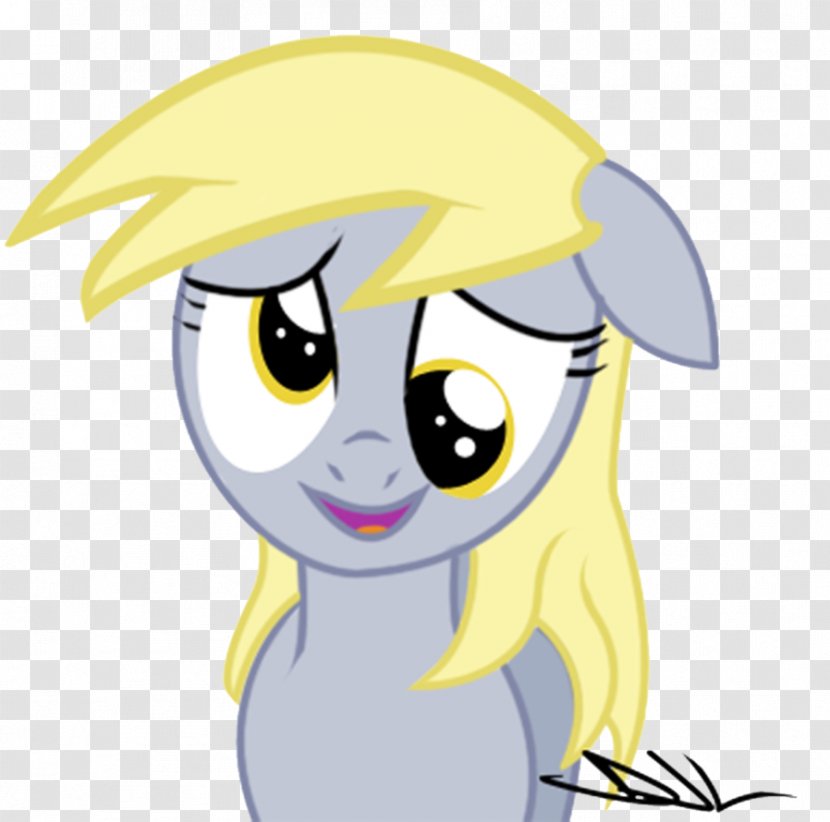 Pony Derpy Hooves Smiley Character - Head - Smile Transparent PNG