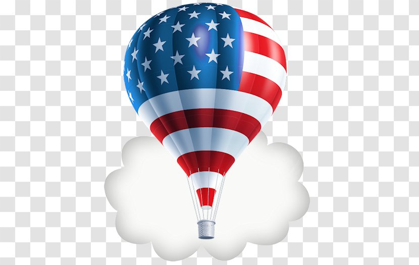 Fourth Of July Background - Aerostat - Air Sports Flag The United States Transparent PNG