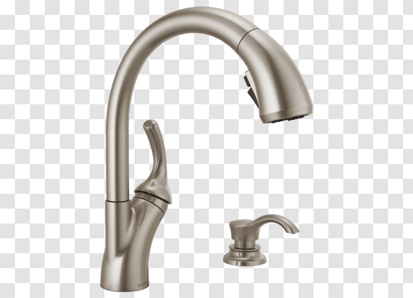 Faucet Handles & Controls Delta Shiloh Single-Handle Pull-Out Sprayer Kitchen With ShieldSpray Sink Baths - Company - Taurus Scorpio Transparent PNG