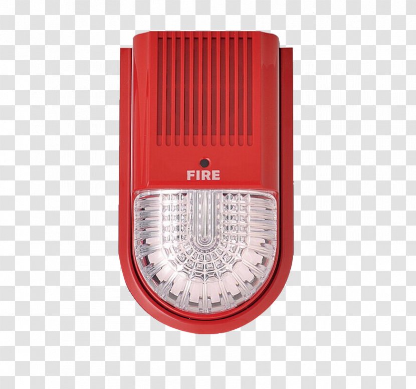 Fire Alarm System Control Panel Security Device Strobe Light - Red Plastic Shell Transparent PNG