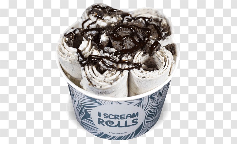 Sundae Stir-fried Ice Cream Oreo I Scream Rolls - Frozen Dessert Transparent PNG