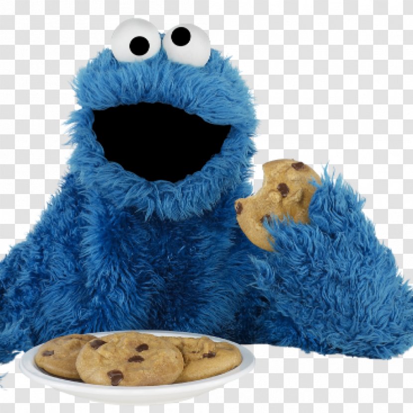 Cookie Monster Biscuits Chocolate Chip Eating How Many Cookies? - Brownie - Big Bird Transparent Transparent PNG