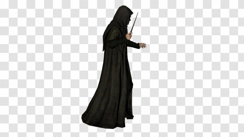 Robe Shoulder Dress Abaya Costume - Death Eater Transparent PNG