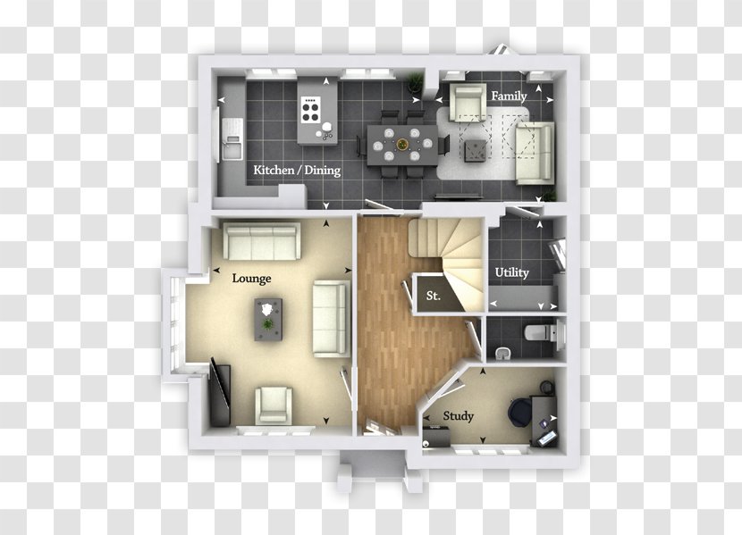 Floor Bedroom Study Living Room House - Deardon Way - Punishment School Bus Overload Transparent PNG