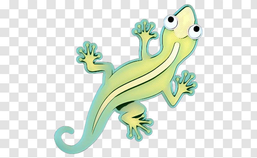Cartoon Green Lizard Animal Figure Gecko - Scaled Reptile Transparent PNG