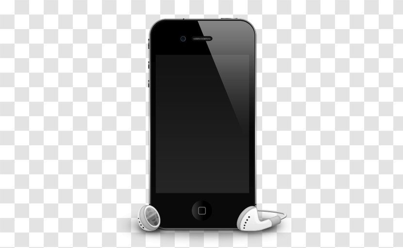 Smartphone Electronic Device Gadget Multimedia - Iphone - IPhone 4G Headphones Shadow Transparent PNG