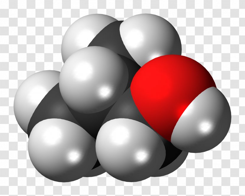 Isobutanol 2-Butanol Tert-Butyl Alcohol 1-Propanol N-Butanol - Ballandstick Model - Butanol Transparent PNG