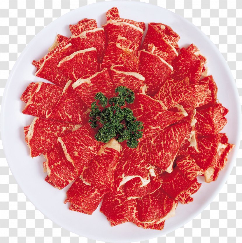 Carpaccio Shabu-shabu Beef Meat - Heart - Picture Transparent PNG