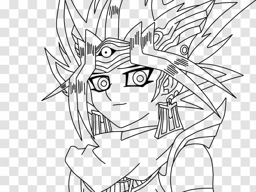 Yugi Mutou Yami Yu-Gi-Oh! Line Art - Watercolor - Yugioh Transparent PNG