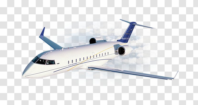 Bombardier Challenger 600 Series Aircraft Air Travel Flight Airline - Inc - Freight Transparent PNG