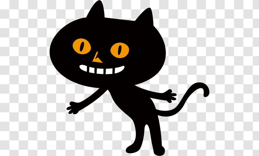 Black Cat Halloween Whiskers Illustration - Christmas Day - Evil Transparent PNG