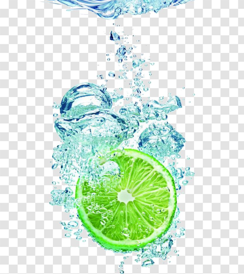 Lemon - Lemonlime Drink - Water Bottle Transparent PNG